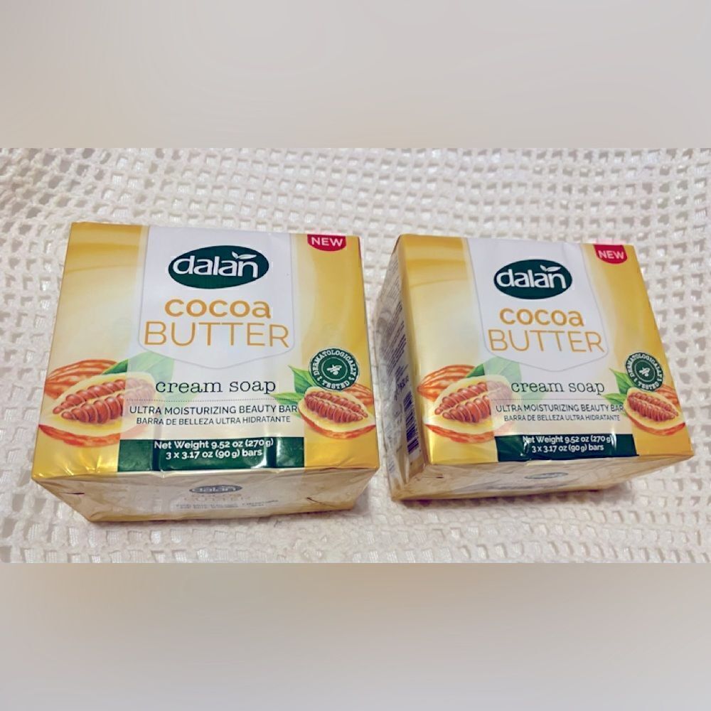 🛍2 Pack of Dalan  Coco Butter cream Toilet Soap ultra Moisturizer Beauty Bar 💥